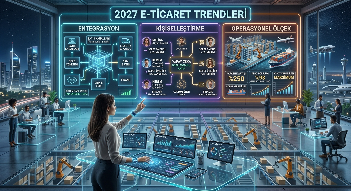 2027 E-Ticaret Trendleri. Entegrasyon, Kişiselleştirme ve Operasyonel Ölçek