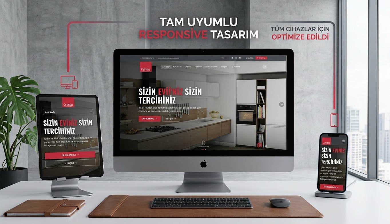 Çetintaş Beyaz Eşya İçin Modern ve SEO Uyumlu Web Tasarımı